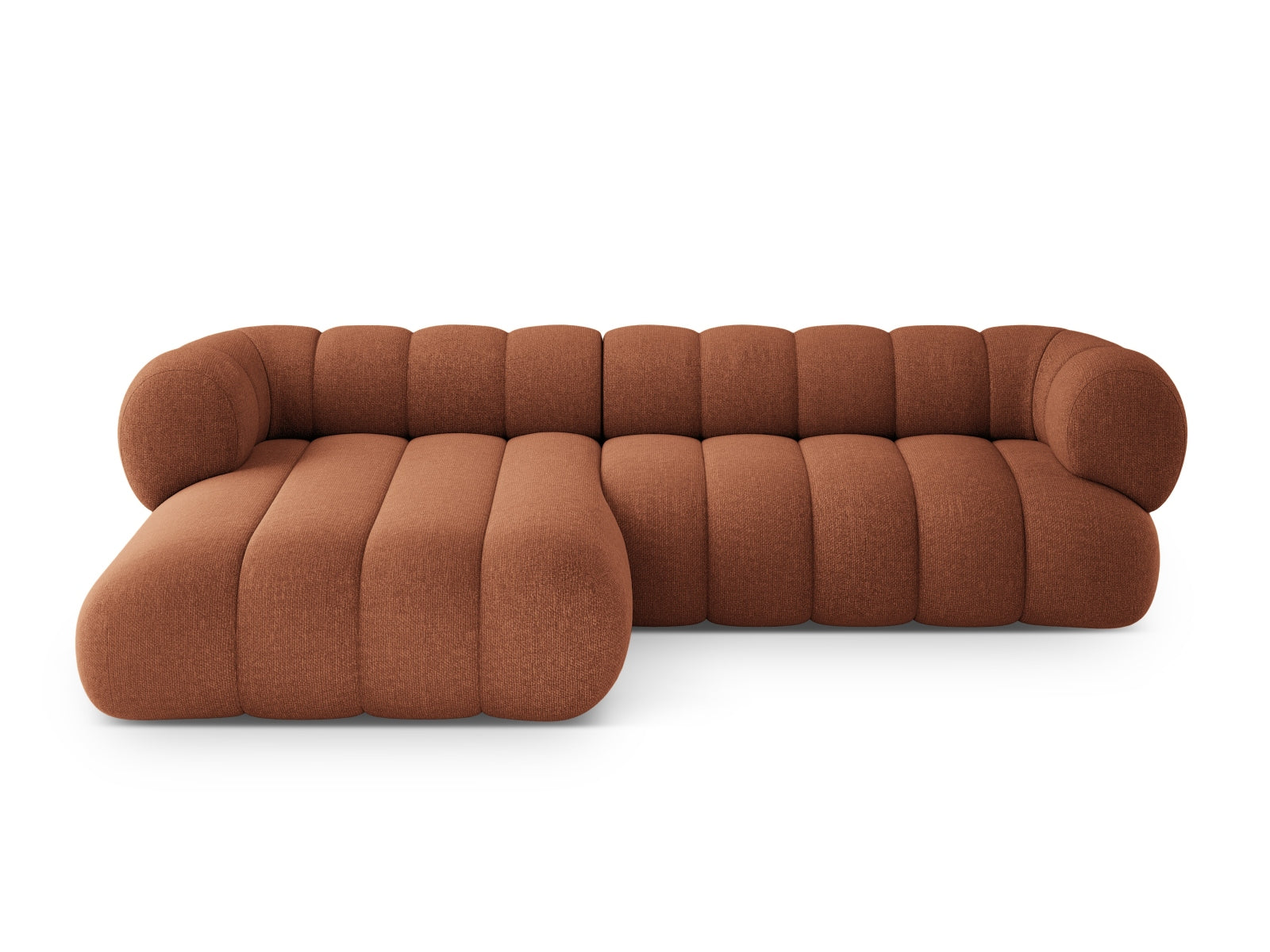 Koge Corner Sofa, 5 Seats, 270x165 cm — Brick / Left