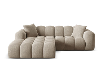 Treno Corner Sofa, 3 Seats, 240x184 cm — Dark Beige / Left