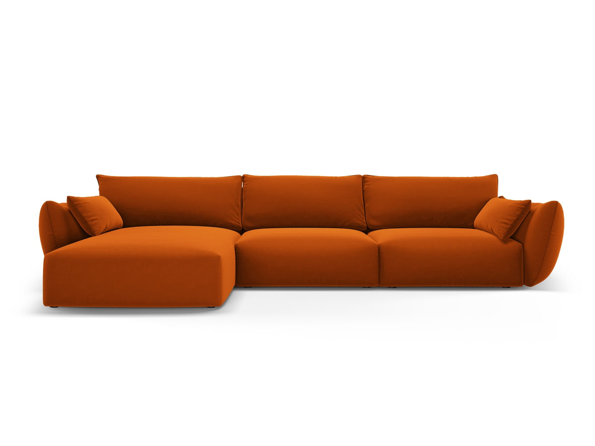 Matera Corner Sofa, 4 Seats, 308x171 cm — Terracotta / Left
