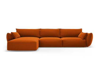 Matera Corner Sofa, 4 Seats, 308x171 cm — Terracotta / Left