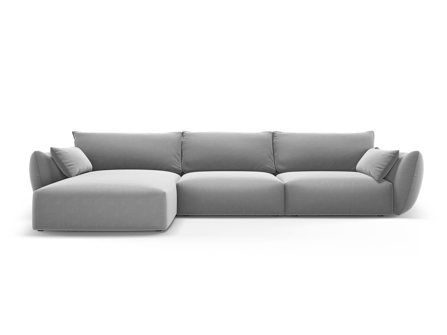 Matera Corner Sofa, 4 Seats, 308x171 cm — Grey / Left
