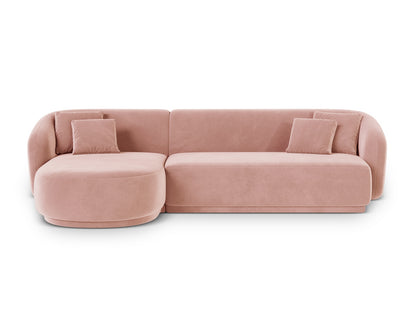 Gomera Corner Sofa, 4 Seats, 260x155 cm — Pink / Left