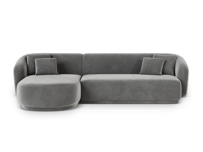 Gomera Corner Sofa, 4 Seats, 260x155 cm — Grey / Left