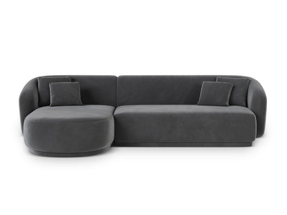 Gomera Corner Sofa, 4 Seats, 260x155 cm — Dark Grey / Left