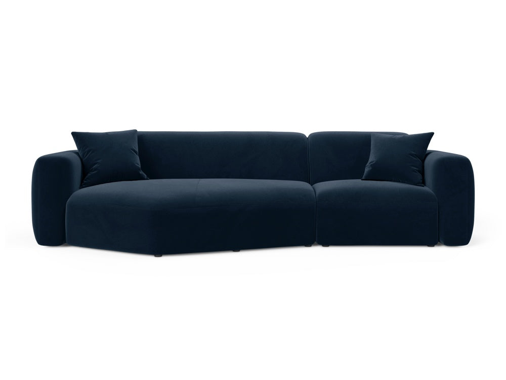 Strino Modular Corner Sofa, 3 Seats, 308x136 cm — Royal Blue / Left