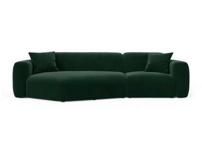 Strino Modular Corner Sofa, 3 Seats, 308x136 cm — Bottle Green / Left