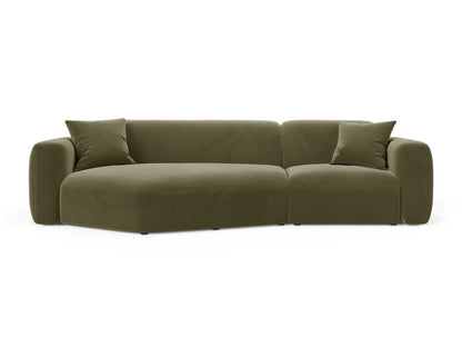 Strino Modular Corner Sofa, 3 Seats, 308x136 cm — Green / Left