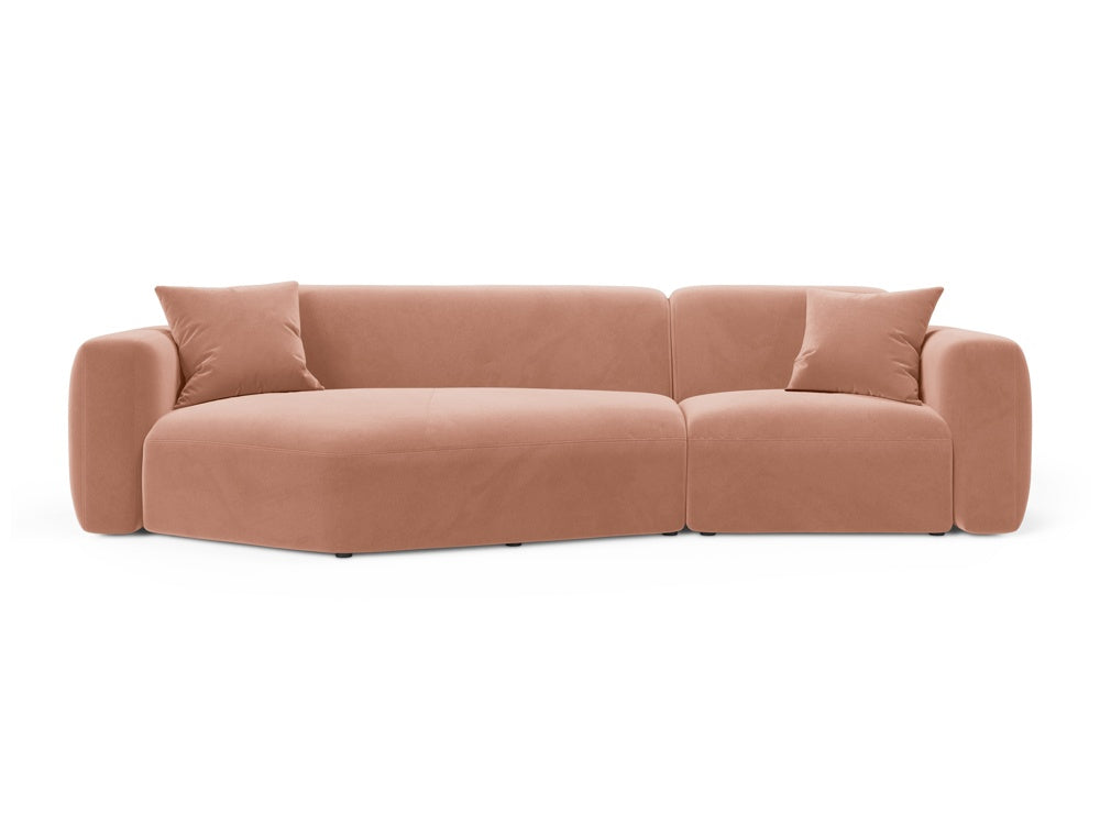Strino Modular Corner Sofa, 3 Seats, 308x136 cm — Pink / Left