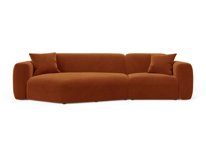Strino Modular Corner Sofa, 3 Seats, 308x136 cm — Terracotta / Left