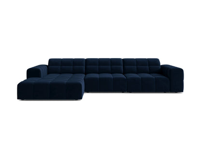 Chicago Corner Sofa, 4 Seats, 294x167 cm — Royal Blue / Left