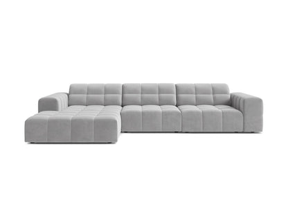 Chicago Corner Sofa, 4 Seats, 294x167 cm — Silver / Left