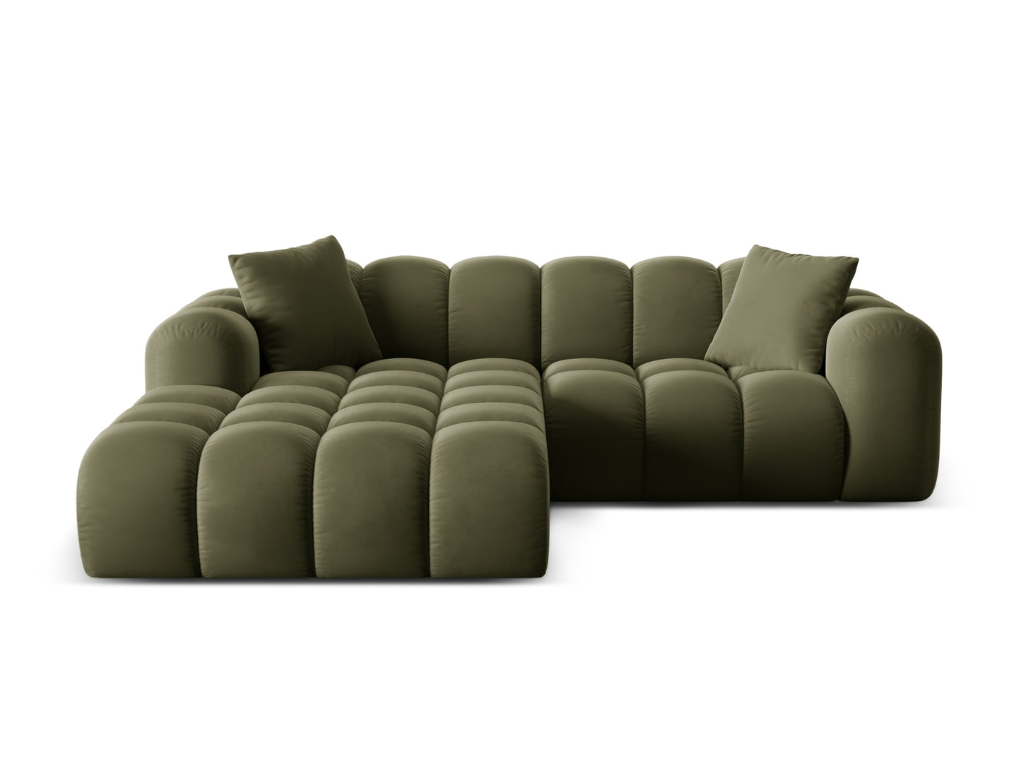 Treno Corner Sofa, 3 Seats, 240x184 cm — Green / Left