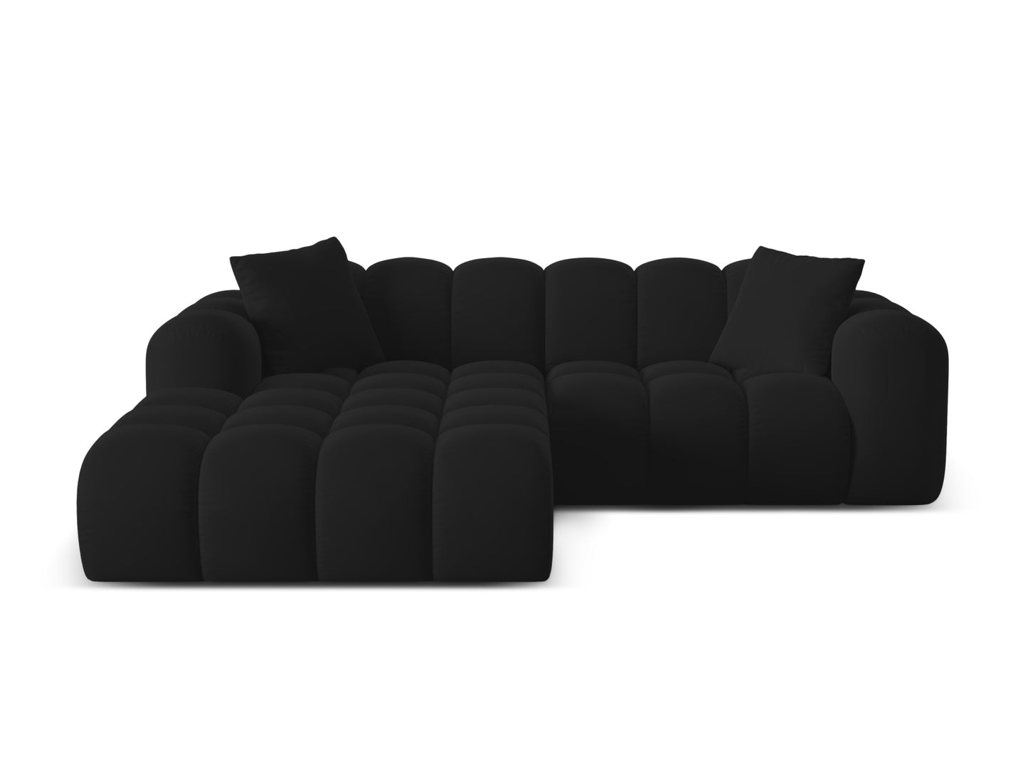 Treno Corner Sofa, 3 Seats, 240x184 cm — Black / Left