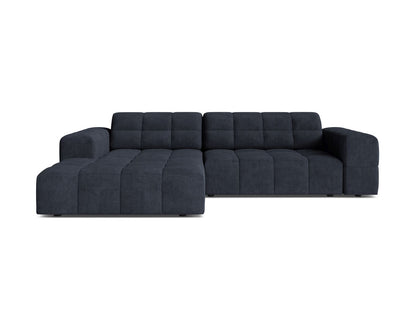 Chicago Corner Sofa, 3 Seats, 234x167 cm — Navy Blue / Left