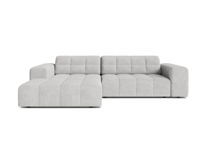 Chicago Corner Sofa, 3 Seats, 234x167 cm — Silver / Left