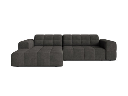 Chicago Corner Sofa, 3 Seats, 234x167 cm — Dark Grey / Left