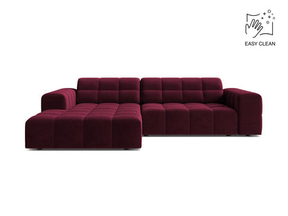 Chicago Corner Sofa, 3 Seats, 234x167 cm — Burgundy / Left