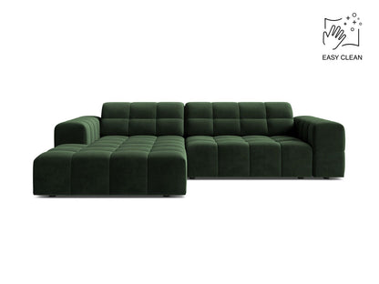 Chicago Corner Sofa, 3 Seats, 234x167 cm — Bottle Green / Left
