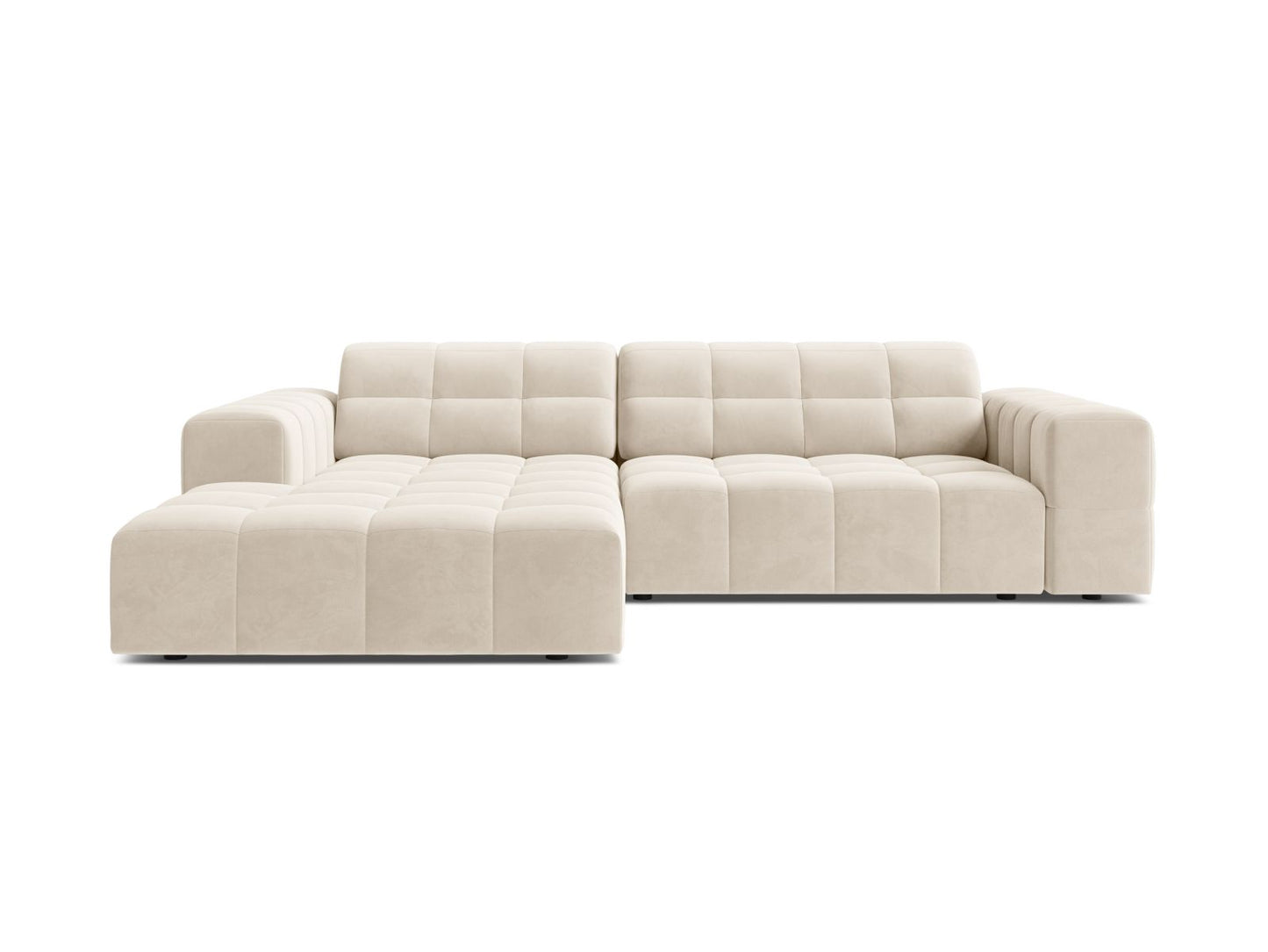 Chicago Corner Sofa, 3 Seats, 234x167 cm — Light Beige / Left