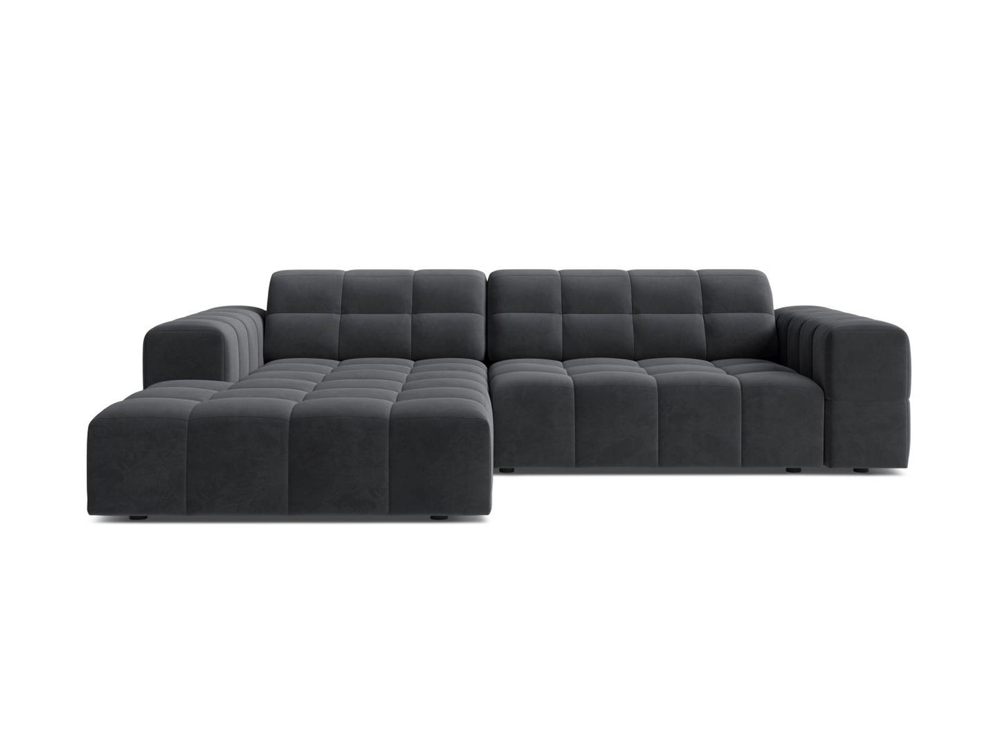 Chicago Corner Sofa, 3 Seats, 234x167 cm — Grey / Left