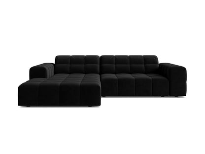 Chicago Corner Sofa, 3 Seats, 234x167 cm — Black / Left