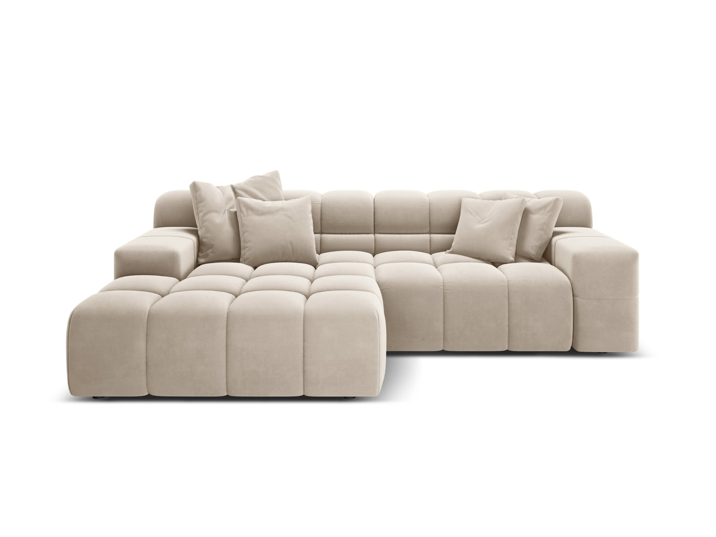 Hawaii Corner Sofa, 2 Seats, 240x160 cm — Light Beige / Left