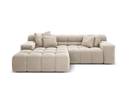 Hawaii Corner Sofa, 2 Seats, 240x160 cm — Light Beige / Left