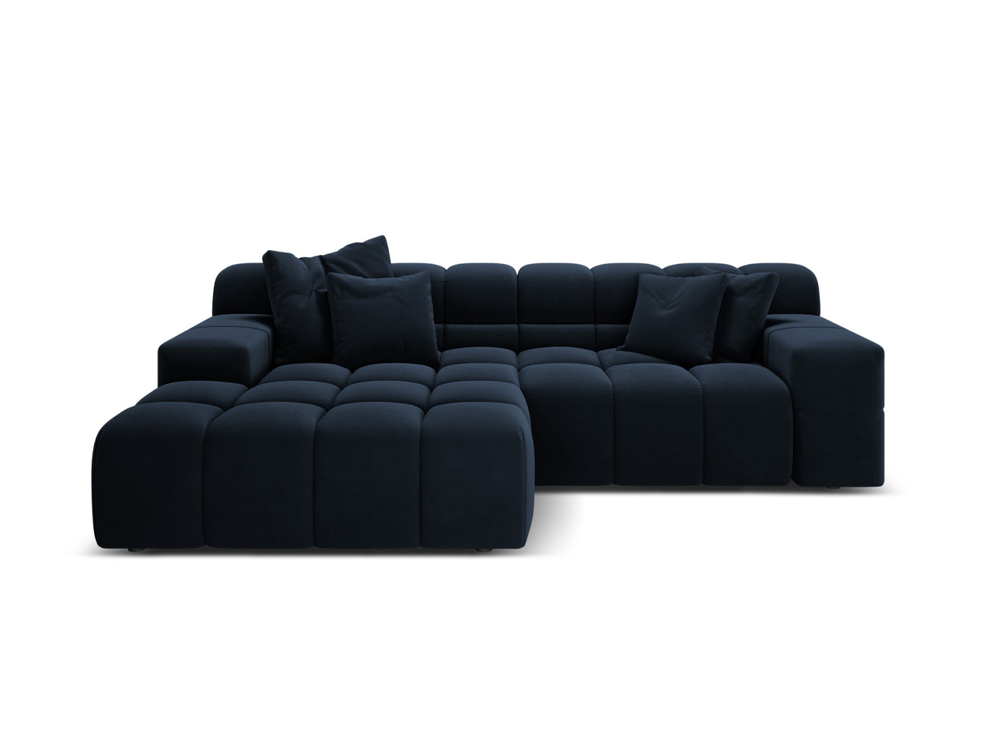 Hawaii Corner Sofa, 2 Seats, 240x160 cm — Navy Blue / Left