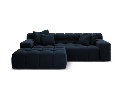 Hawaii Corner Sofa, 2 Seats, 240x160 cm — Navy Blue / Left