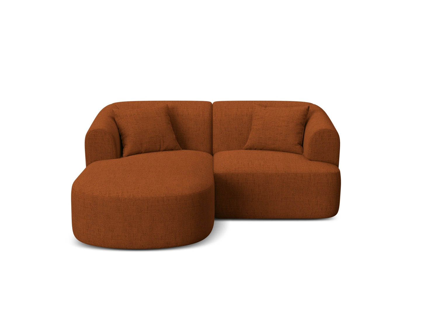 Campi Modular Corner Sofa — Brick / Left