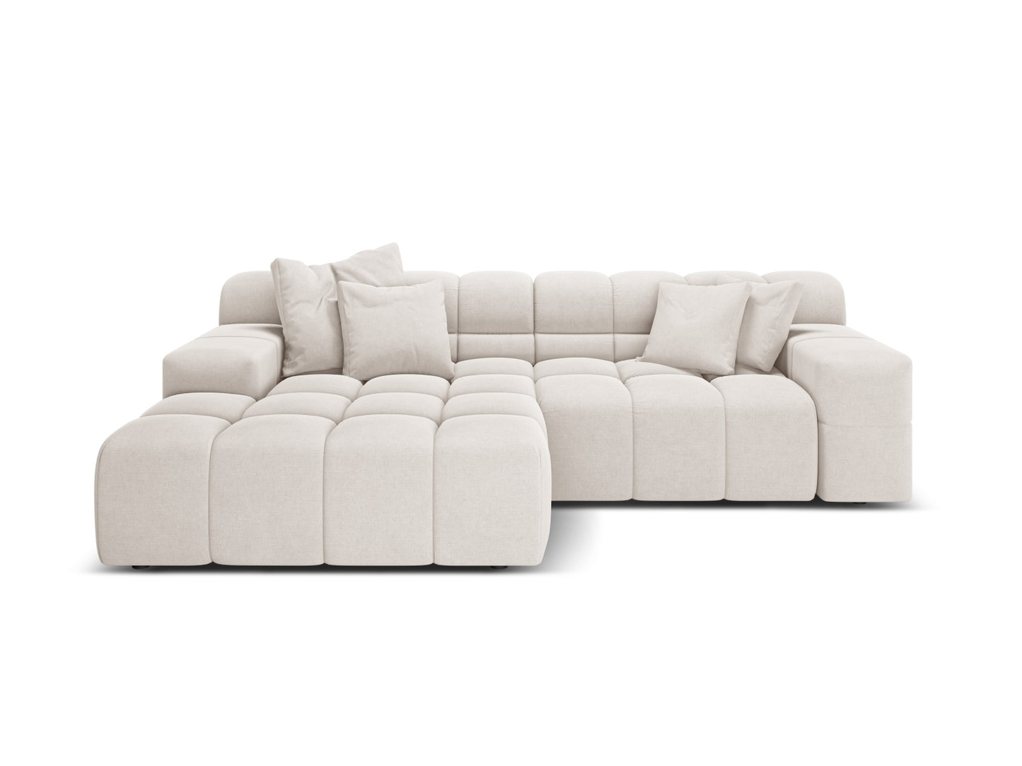 Hawaii Corner Sofa, 2 Seats, 240x160 cm — Light Beige / Left