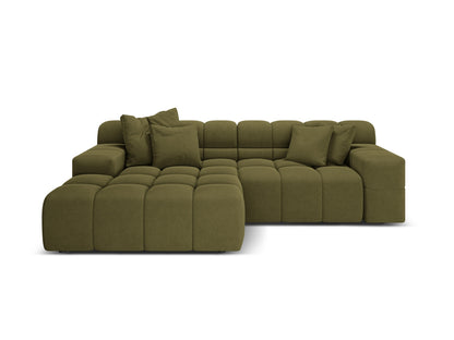 Hawaii Corner Sofa, 2 Seats, 240x160 cm — Green / Left