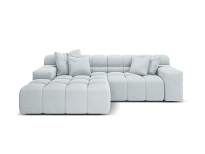 Hawaii Corner Sofa, 2 Seats, 240x160 cm — Light Grey / Left