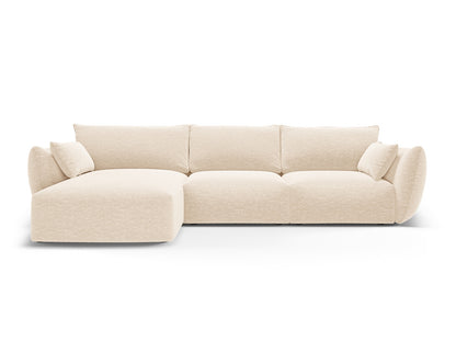 Matera Corner Sofa, 5 Seats, 280x171 cm — Light Beige / Left