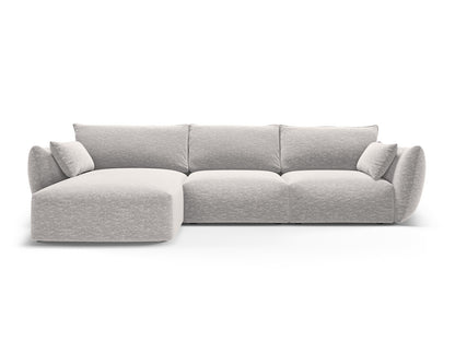Matera Corner Sofa, 5 Seats, 280x171 cm — Light Grey / Left