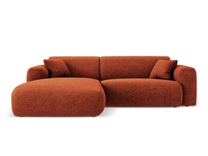 Nolio Corner Sofa, 4 Seats, 235x170 cm — Terracotta / Left