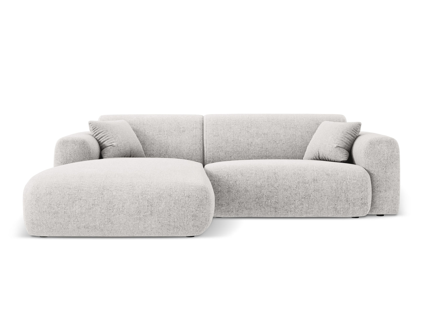 Nolio Corner Sofa, 4 Seats, 235x170 cm — Light Grey / Left