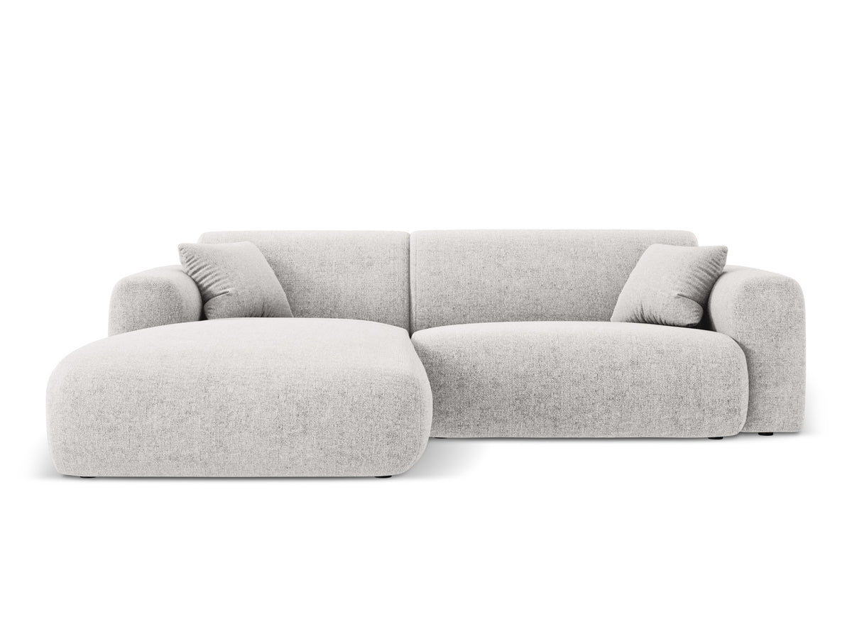 Nolio Corner Sofa, 4 Seats, 235x170 cm — Light Grey / Left