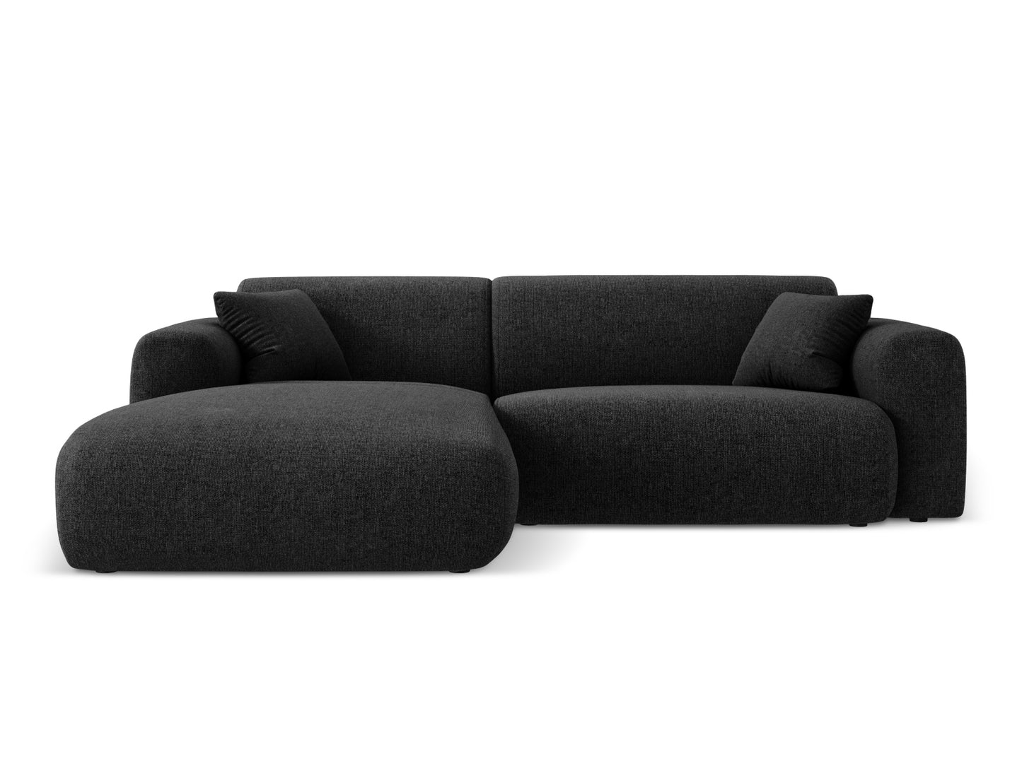 Nolio Corner Sofa, 4 Seats, 235x170 cm — Black / Left