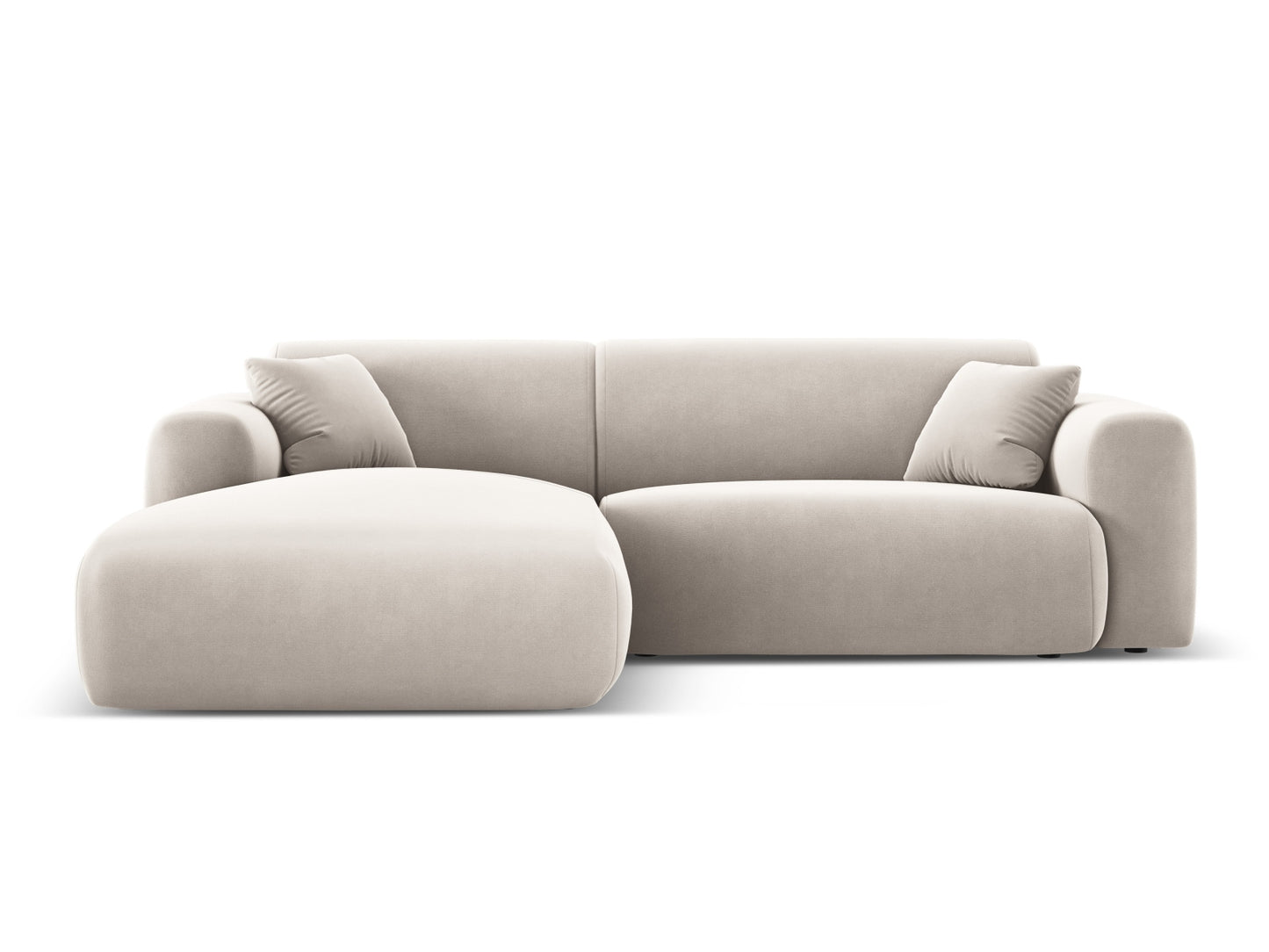 Nolio Corner Sofa, 4 Seats, 235x170 cm — Light Beige / Left
