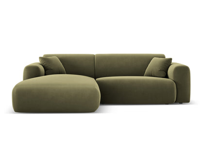 Nolio Corner Sofa, 4 Seats, 235x170 cm — Light Green / Left