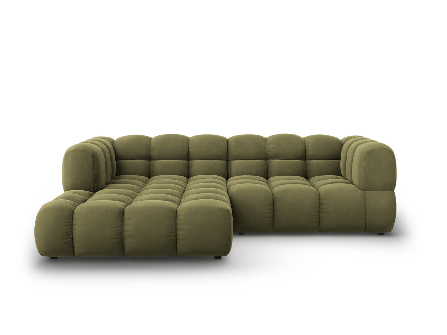 Sky Modular Corner Sofa — Light Green / Left