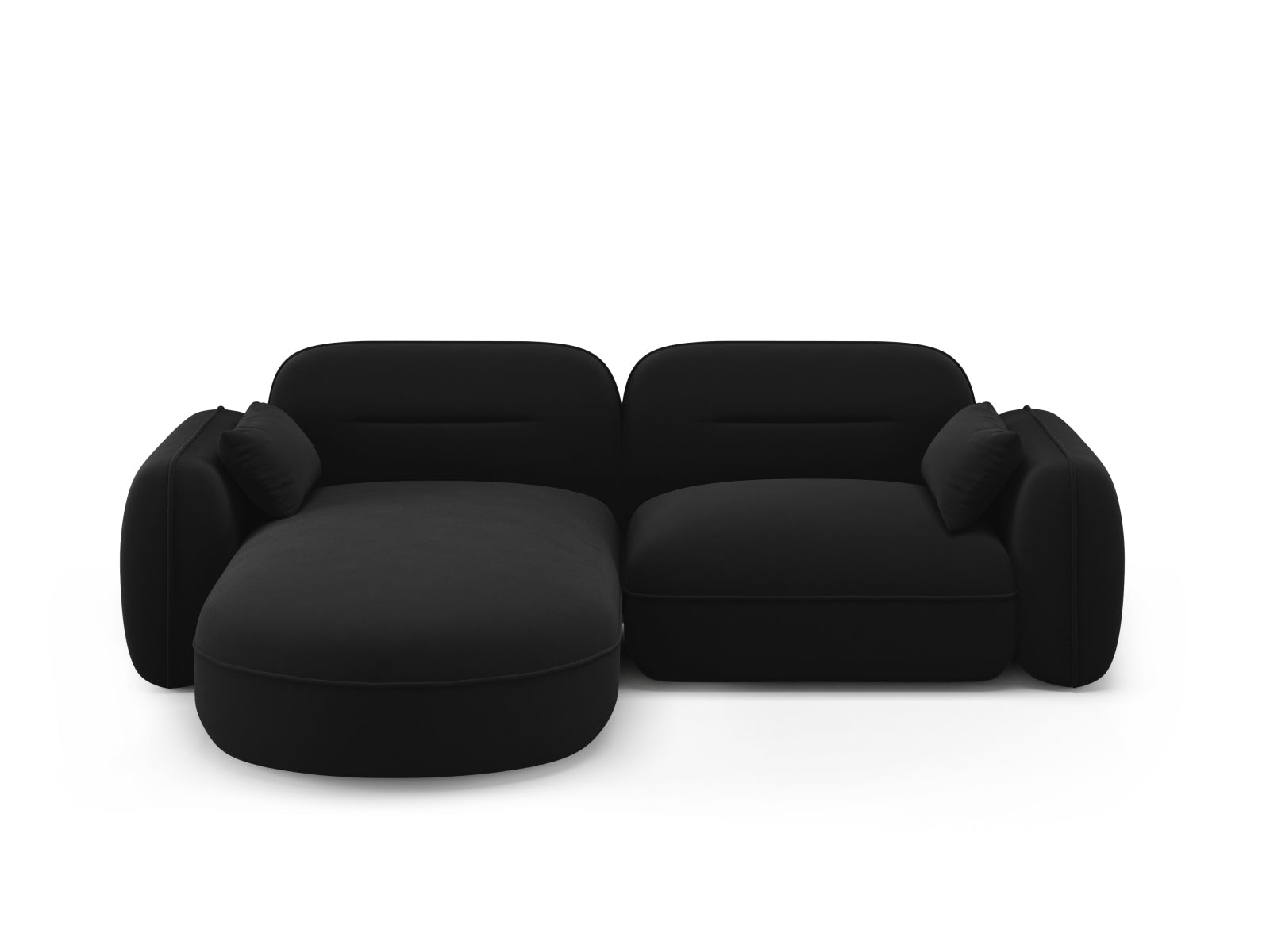 Sydney Modular Corner Sofa — Black / Left