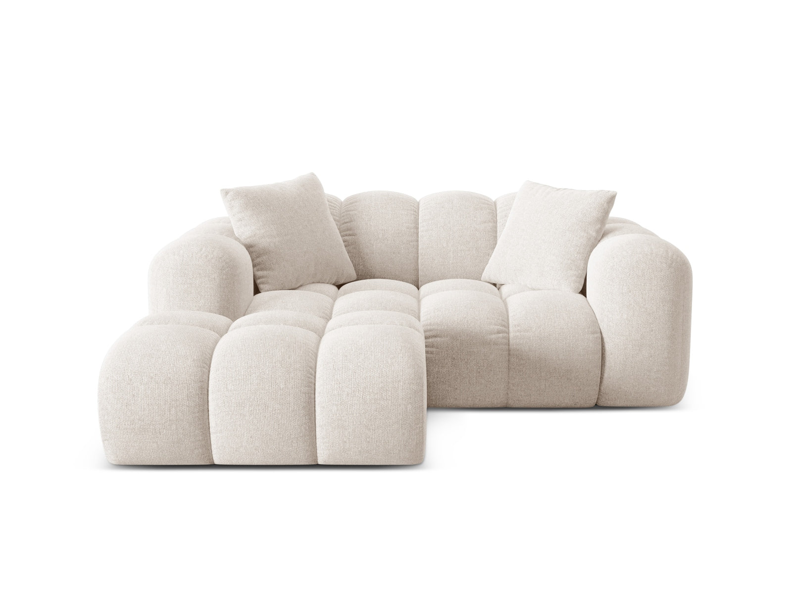 Treno Corner Sofa, 2 Seats, 180x164 cm — Light Beige / Left