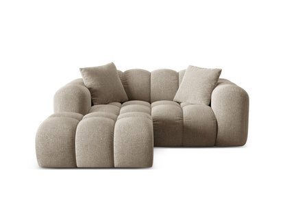 Treno Corner Sofa, 2 Seats, 180x164 cm — Dark Beige / Left