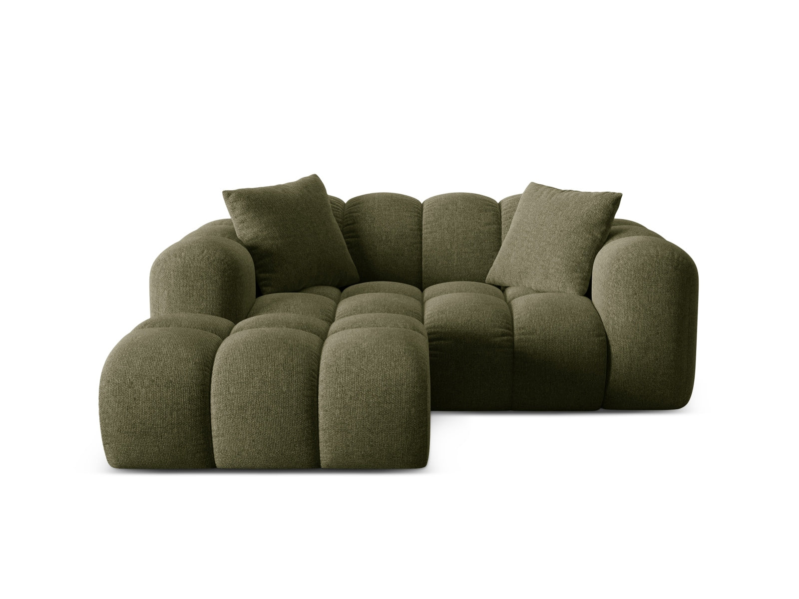 Treno Corner Sofa, 2 Seats, 180x164 cm — Green / Left