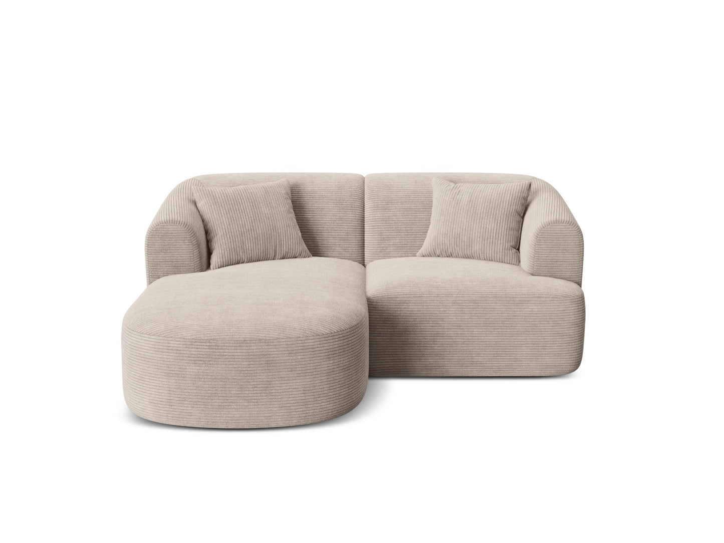 Campi Modular Corner Sofa — Cappuccino / Left