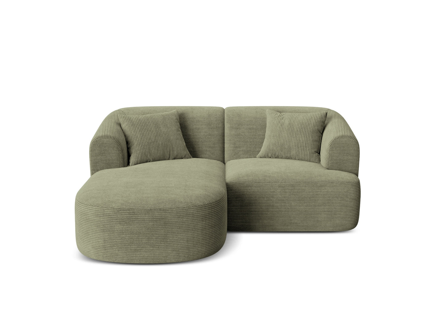 Campi Modular Corner Sofa — Moss Green / Left