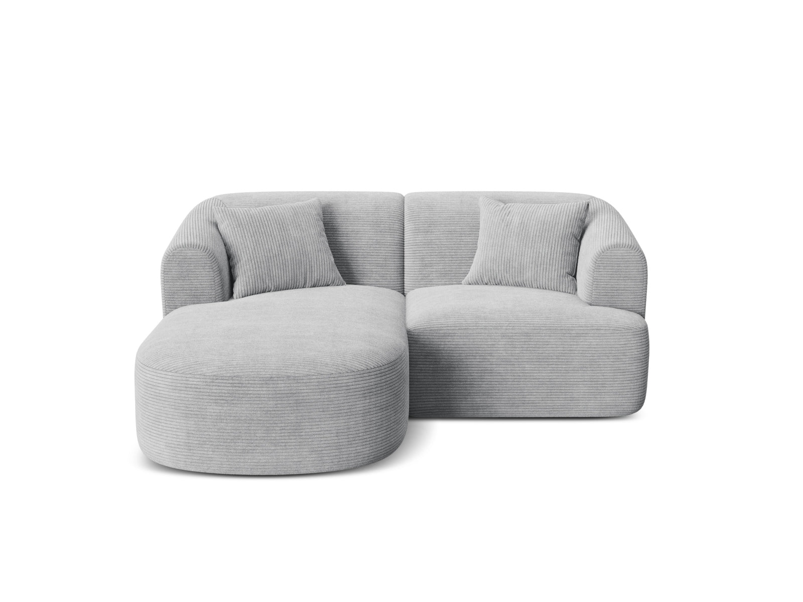 Campi Modular Corner Sofa — Silver / Left