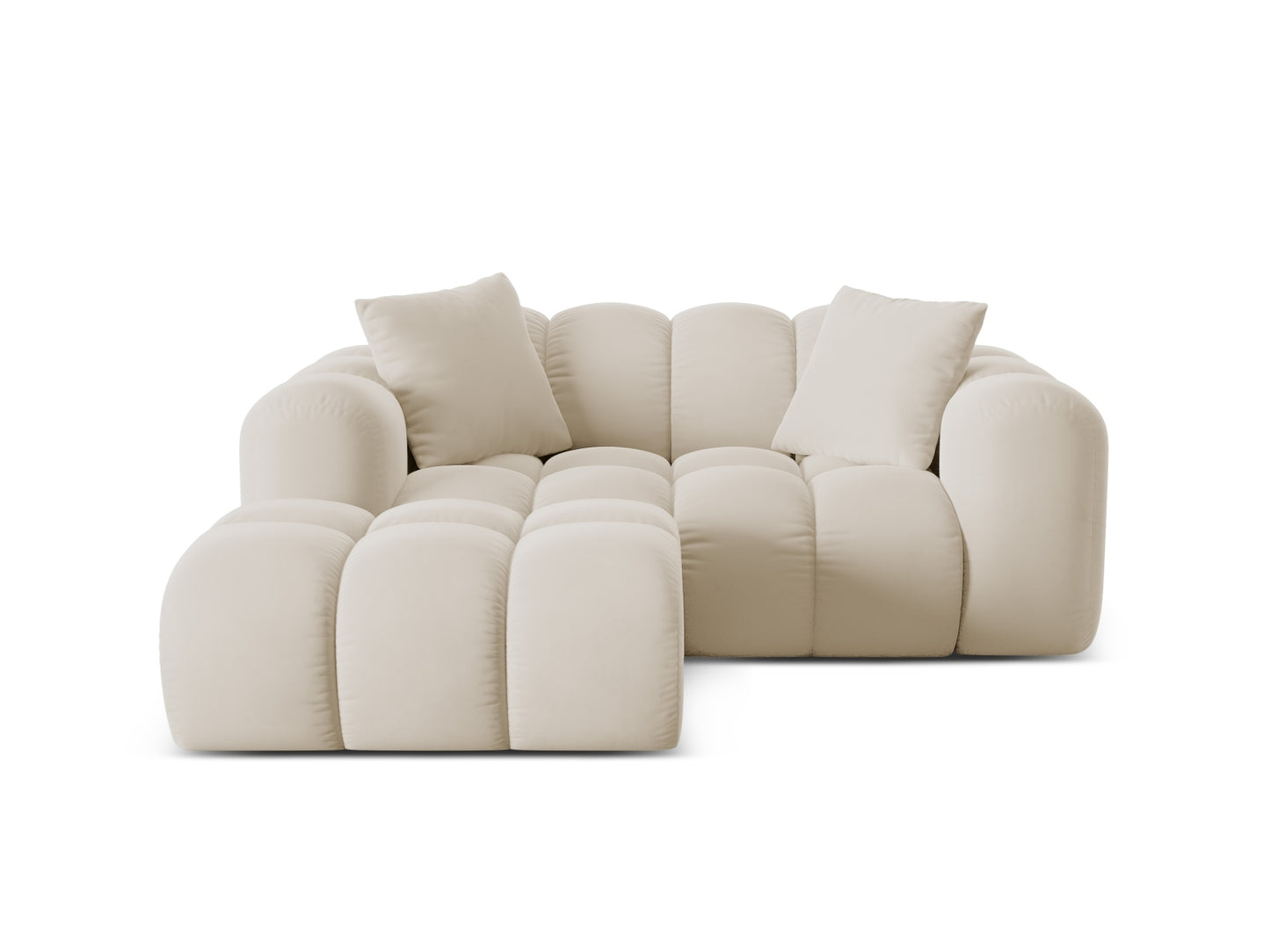 Treno Corner Sofa, 2 Seats, 180x164 cm — Dark Beige / Left